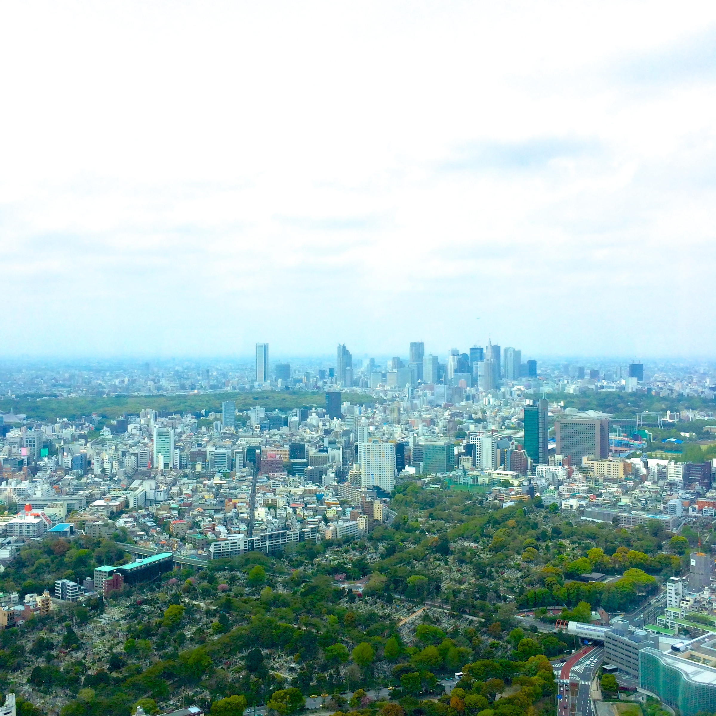 六本木森タワーから新宿方面を望む